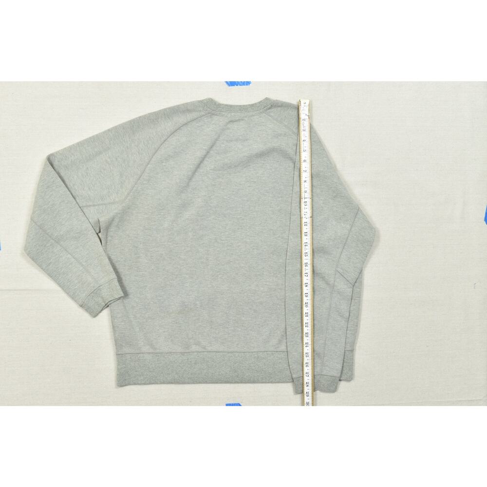 Nike Men's XXL Grey Tech Fleece Crewneck Sweatshirt Raglan Sleeve Front Kangaroo - Picture 6 of 8